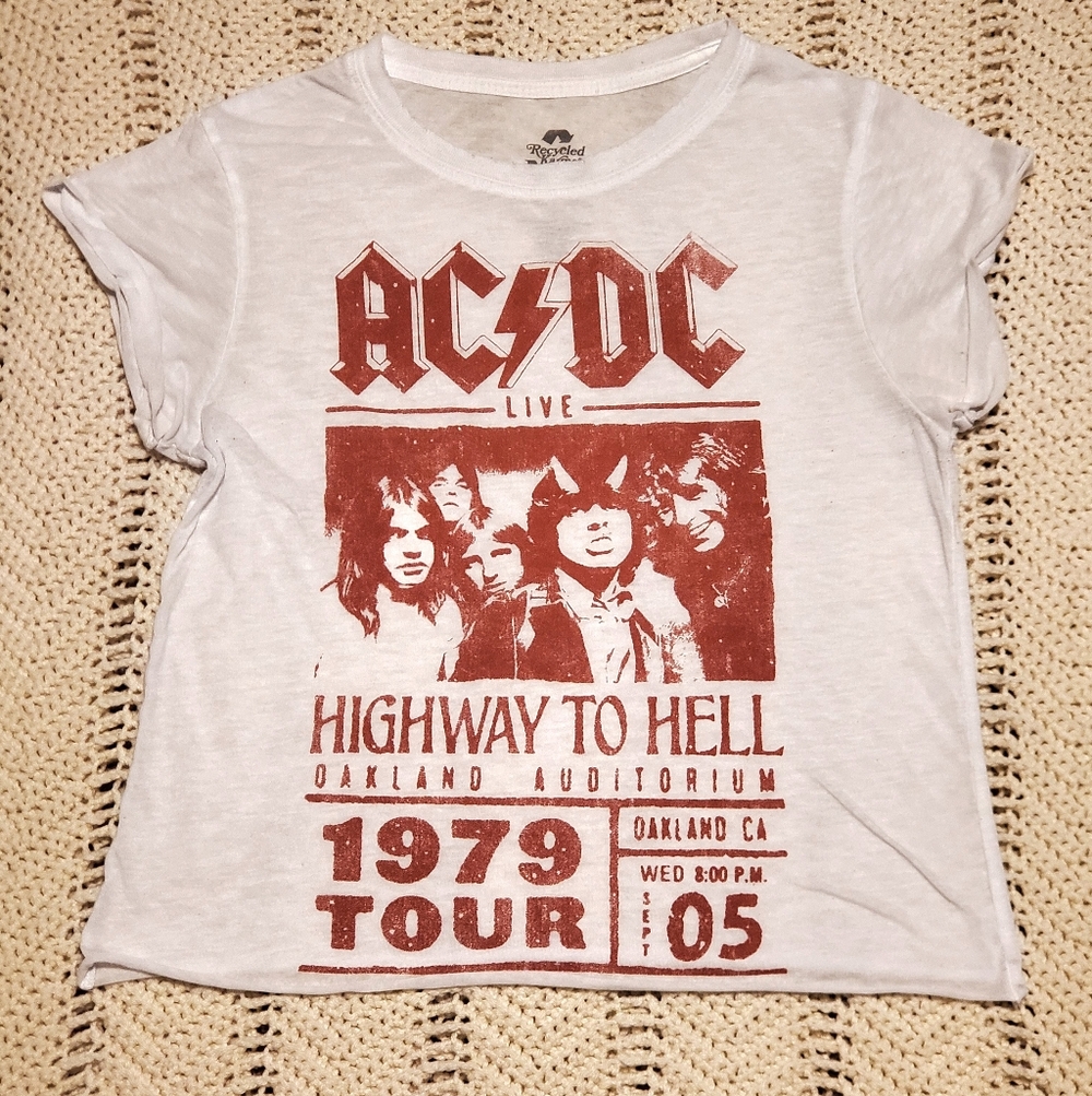 AC/DC Highway to Hell Retro Concert T-Shirt Womens Small
